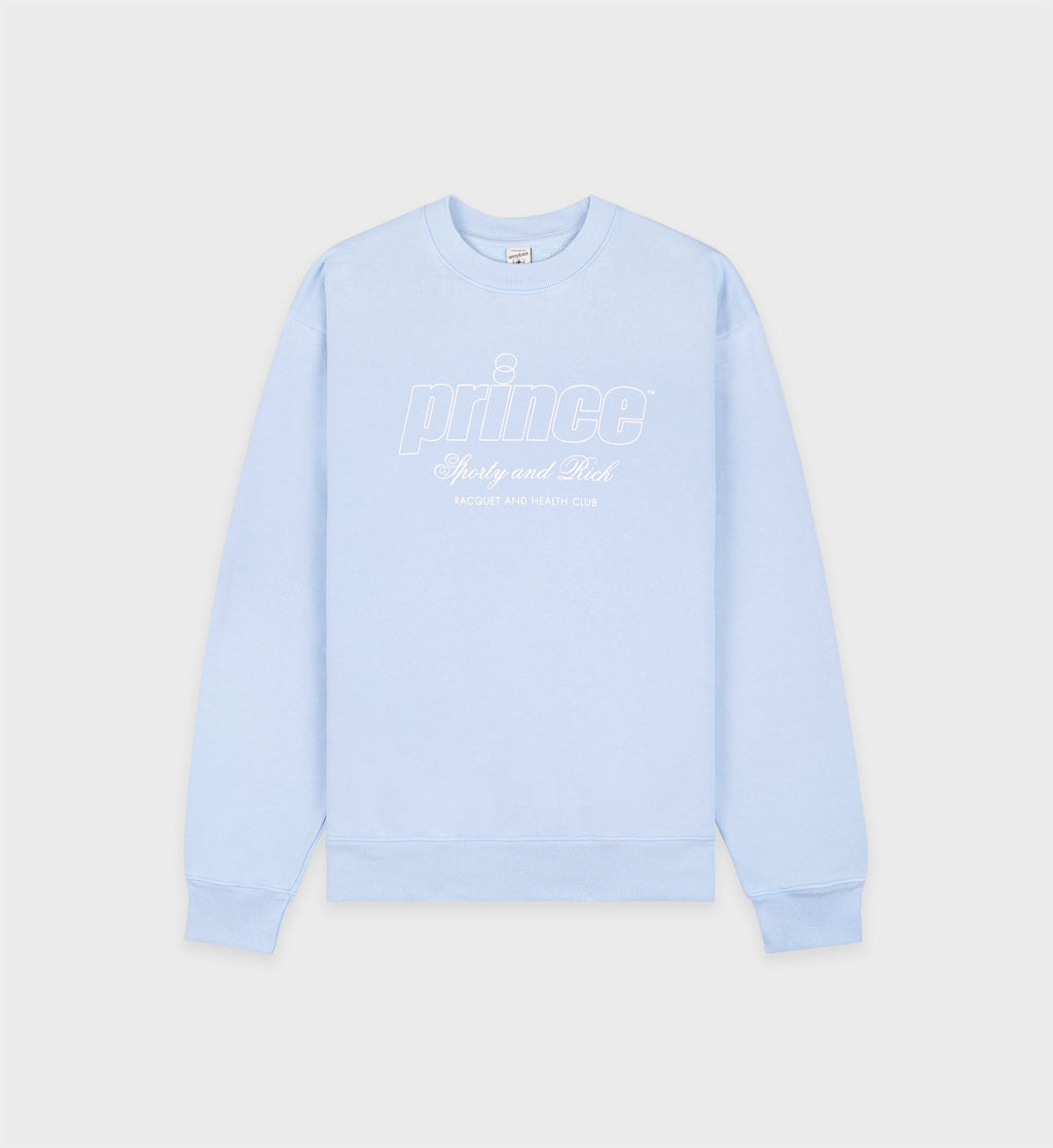 Prince Health Crewneck - Bel Air Blue/White – Sporty & Rich