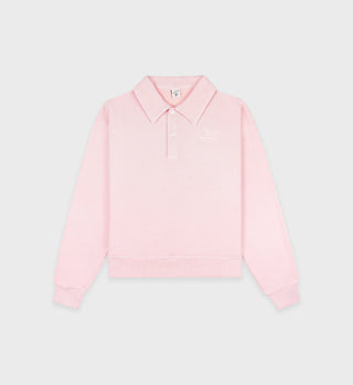 Prince Health Polo - Baby Pink/White