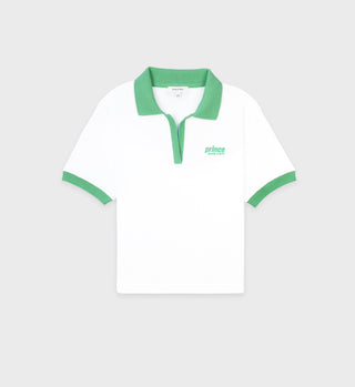 Prince Sporty Terry Polo - White/Kelly