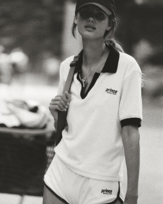 Prince Sporty Terry Polo - White/Navy