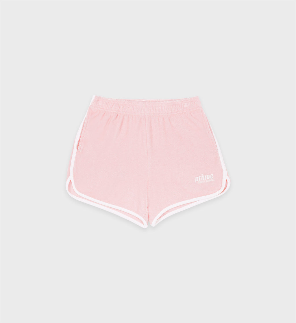 Prince Sporty Terry Short - Baby Pink/White – Sporty & Rich