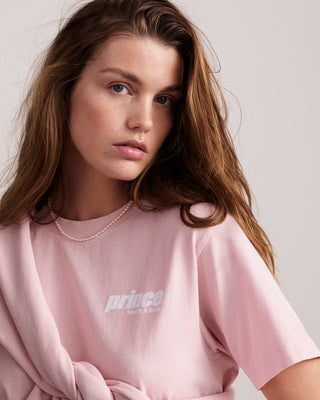 Prince Sporty T-Shirt - Baby Pink/White