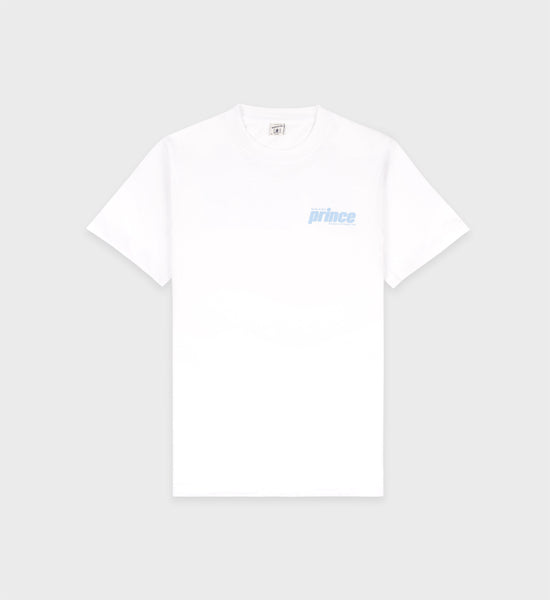 Prince Sporty T-Shirt - White/Bel Air Blue