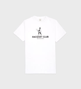 T-shirt Racquet Club - Blanc