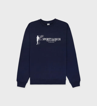Racquet & Health Crewneck - Navy