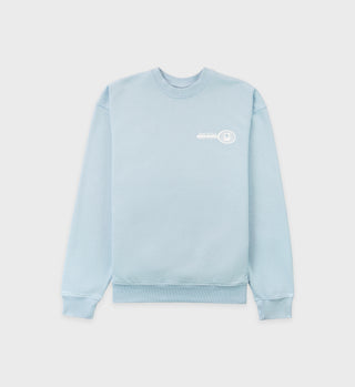 Mini Racquet Crewneck -Baby Blue
