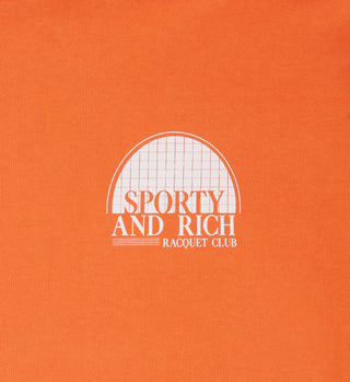 Racquet Club Hoodie - Pomodoro/White