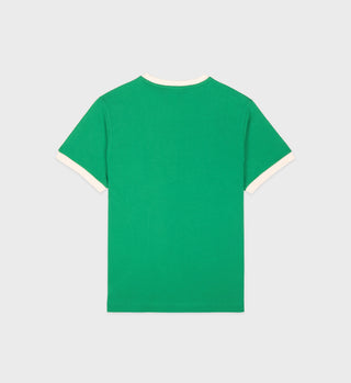 Ringer Tee - Jolly Green/Cream