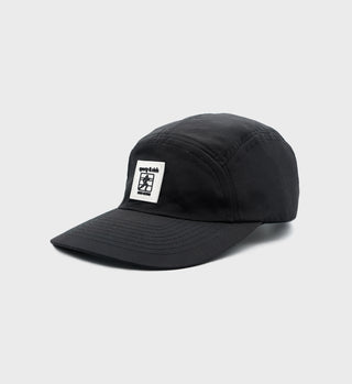 5 Panel Nylon Runner Hat - Black