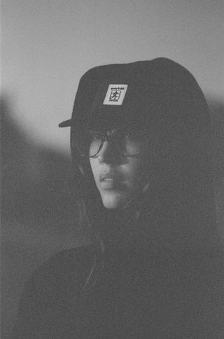 5 Panel Nylon Runner Hat - Black