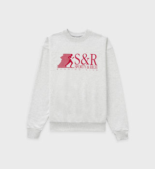 Running Club Crewneck - Heather Gray