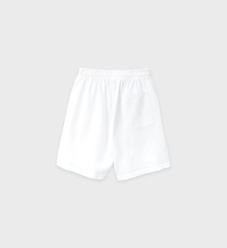Script Logo Gym Short - White
