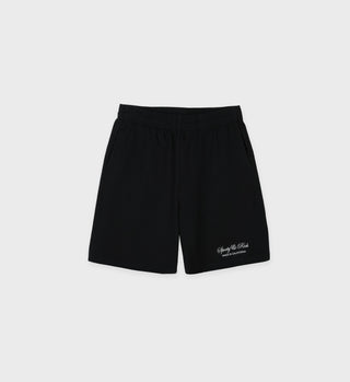 Script Logo Gym Short - Black