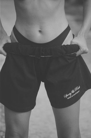 Script Logo Gym Short - Black