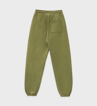 Serif Logo Sweatpants - Olive