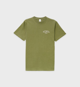 Script Logo T-Shirt - Olive