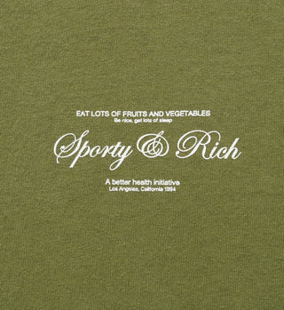 Script Logo T-Shirt - Olive
