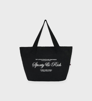 Script Logo Tote - Black