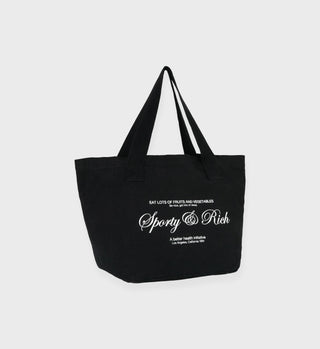 Script Logo Tote - Black
