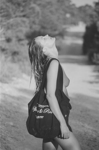 Script Logo Tote - Black