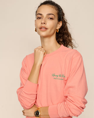 Script Logo Longsleeve - Salmon