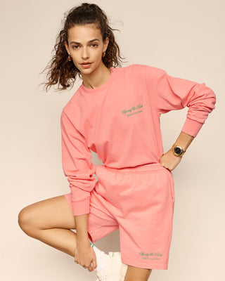 Script Logo Longsleeve - Salmon