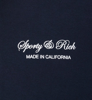 Script Logo Quarter Zip - Navy