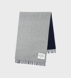 Script Logo Scarf - Navy/Light Grey