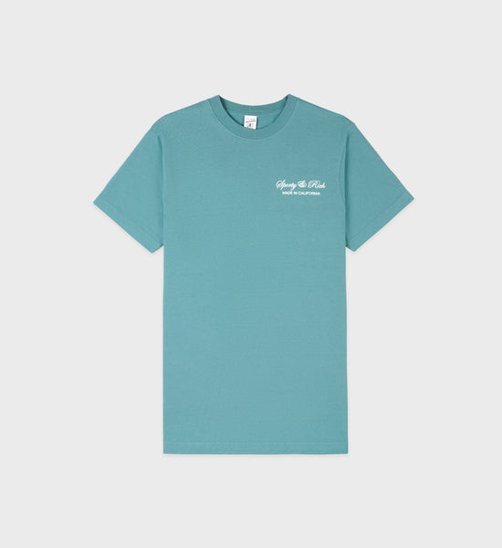 Script Logo T-Shirt - Teal