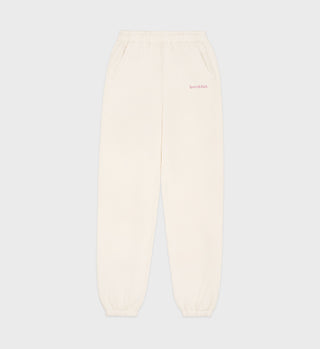 Serif Logo Sweatpant - Cream