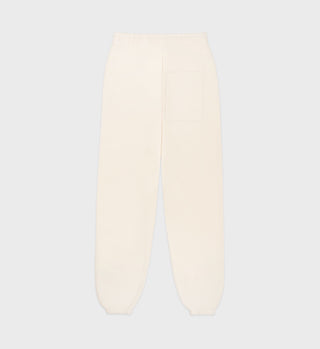 Serif Logo Sweatpant - Cream