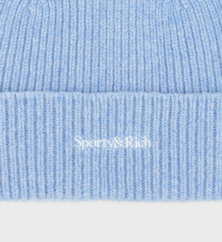 Serif Logo Beanie - Baby Blue
