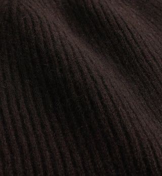 Serif Logo Beanie - Chocolate