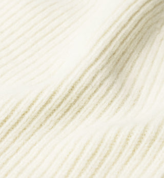 Serif Logo Beanie - Cream