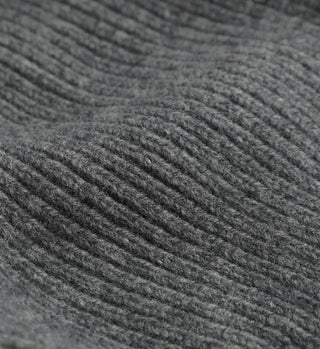 Serif Logo Beanie - Dark Heather Gray