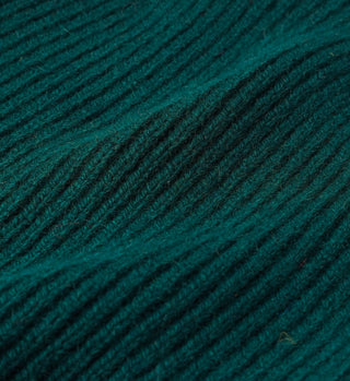 Serif Logo Beanie - Forest Green