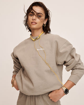 Serif Logo Crewneck - Elephant