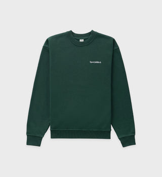 Serif Logo Crewneck - Forest
