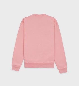 Serif Logo Crewneck - Rose