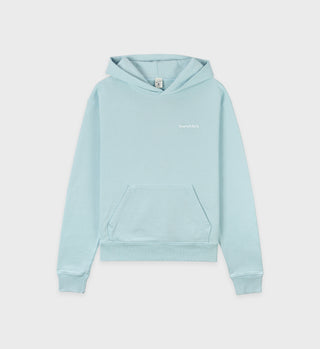 Serif Logo Hoodie - Bambina Blue