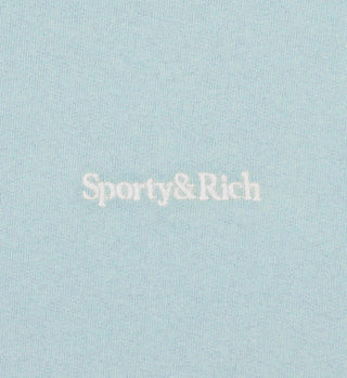 Serif Logo Hoodie - Bambina Blue