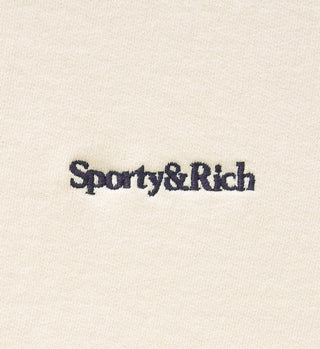 Serif Logo Hoodie - Cream