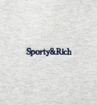 Serif Logo Hoodie - Heather Gray