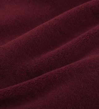 Serif Logo Polar Quarter Zip - Merlot