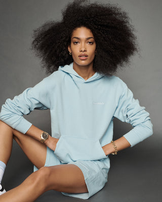 Serif Logo Disco Short - Bambina Blue