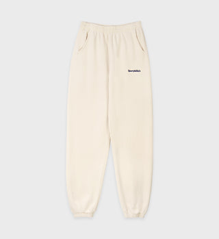 Serif Logo Sweatpant - Cream