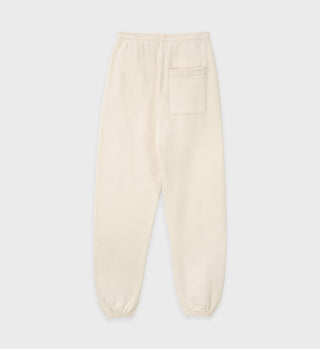 Serif Logo Sweatpant - Cream