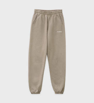 Serif Logo Sweatpants - Elephant