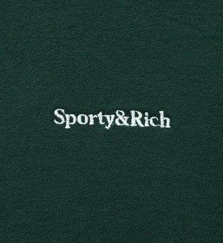 Serif Logo Sweatpant - Forest