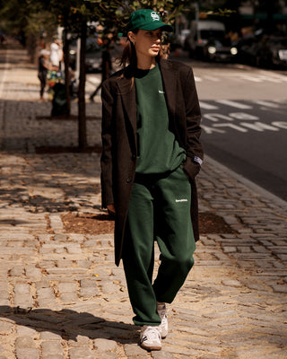 Serif Logo Sweatpant - Forest